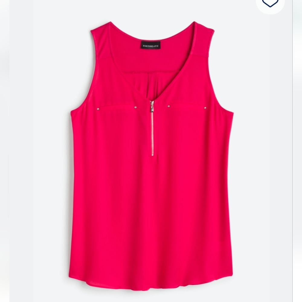 Woman's Pink Sleeveless Top